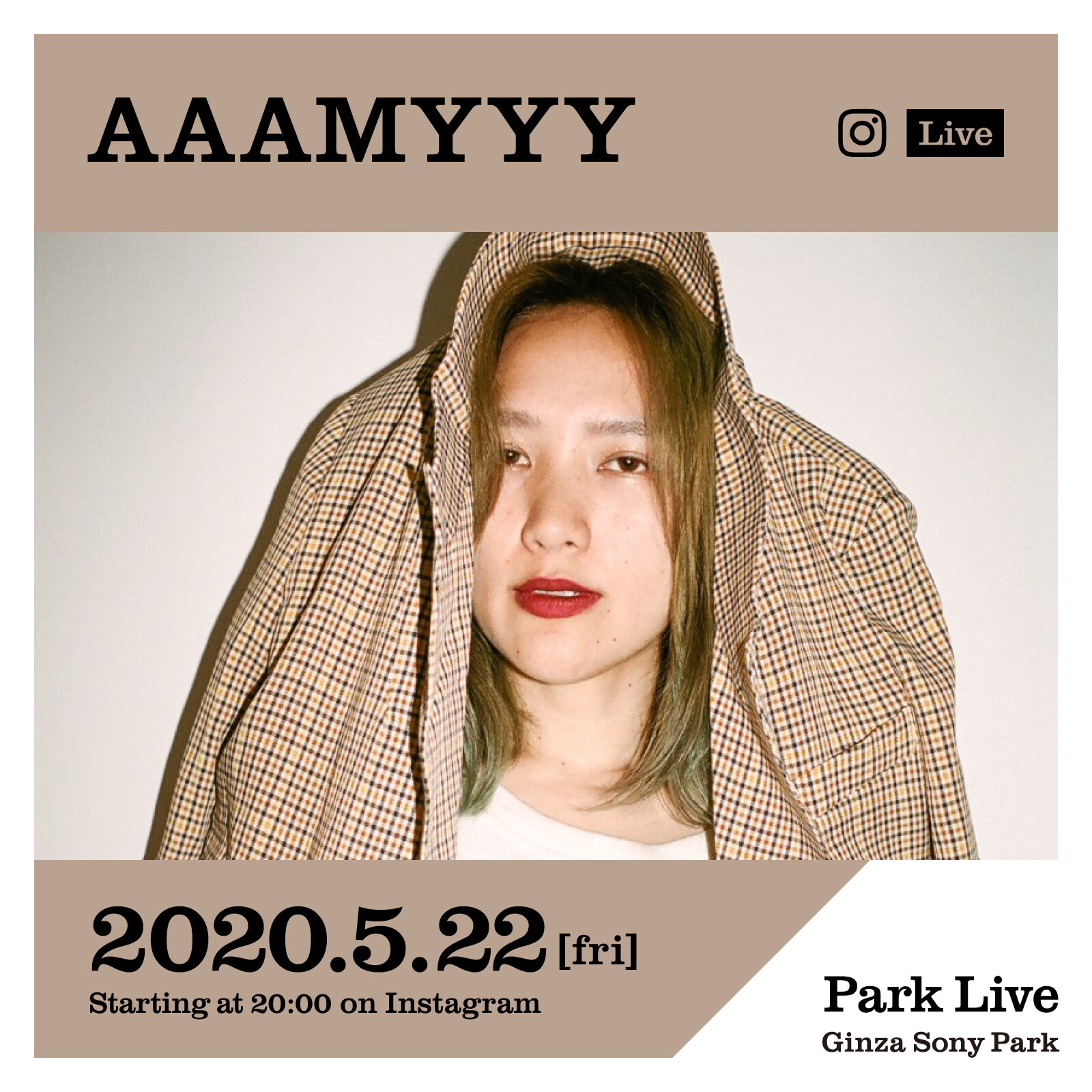 Aaamyyy Tampalay Ginza Sony Parkが開催するpark Live インスタ